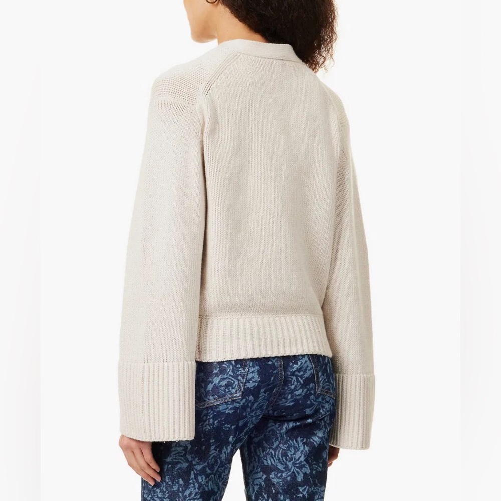 Reformation Nala Cotton Cashmere Cardigan | Size M - Picture 4 of 6